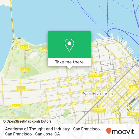 Mapa de Academy of Thought and Industry - San Francisco