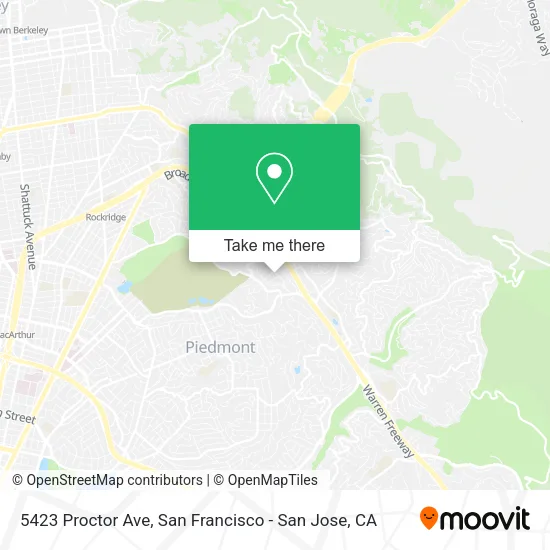 Mapa de 5423 Proctor Ave