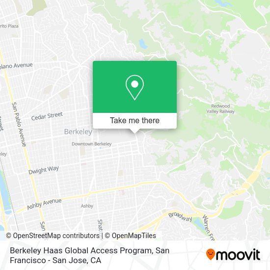 Berkeley Haas Global Access Program map