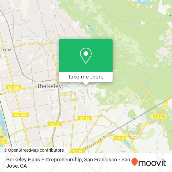 Berkeley Haas Entrepreneurship map