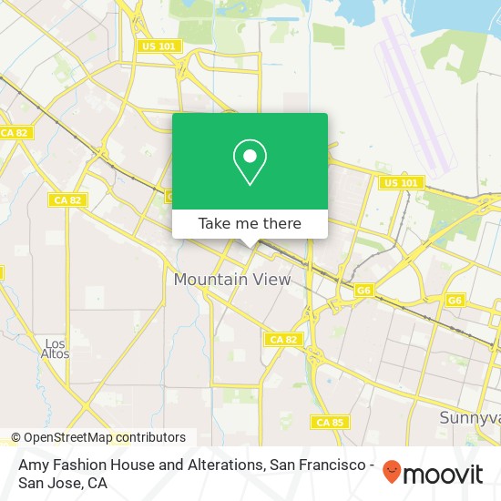 Amy Fashion House and Alterations map