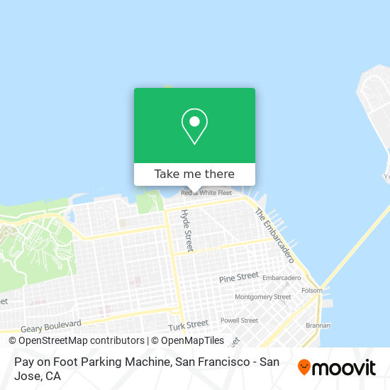 Mapa de Pay on Foot Parking Machine