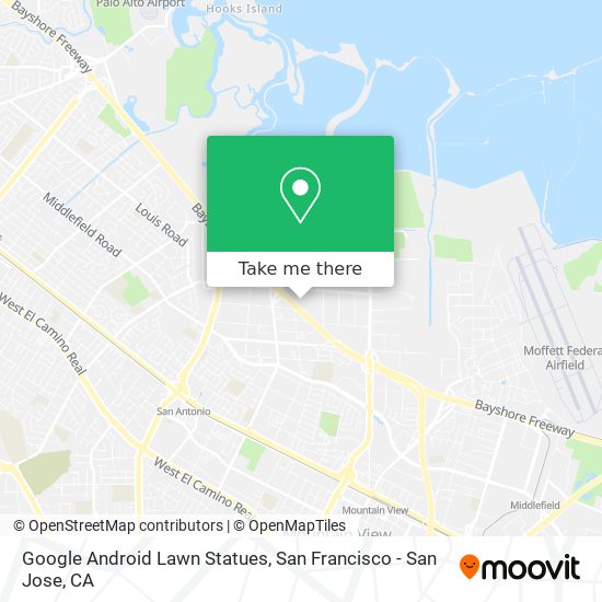 Mapa de Google Android Lawn Statues