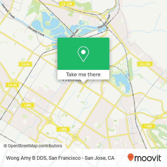 Wong Amy B DDS map