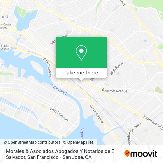 Mapa de Morales & Asociados Abogados Y Notarios de El Salvador