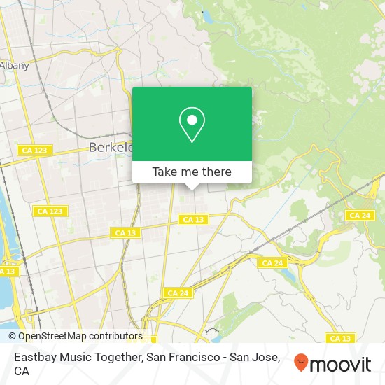 Eastbay Music Together map