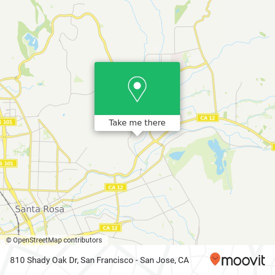 Mapa de 810 Shady Oak Dr