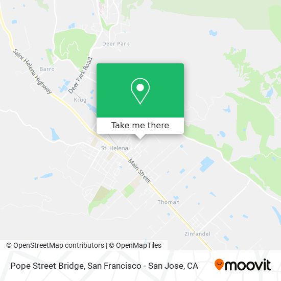 Mapa de Pope Street Bridge