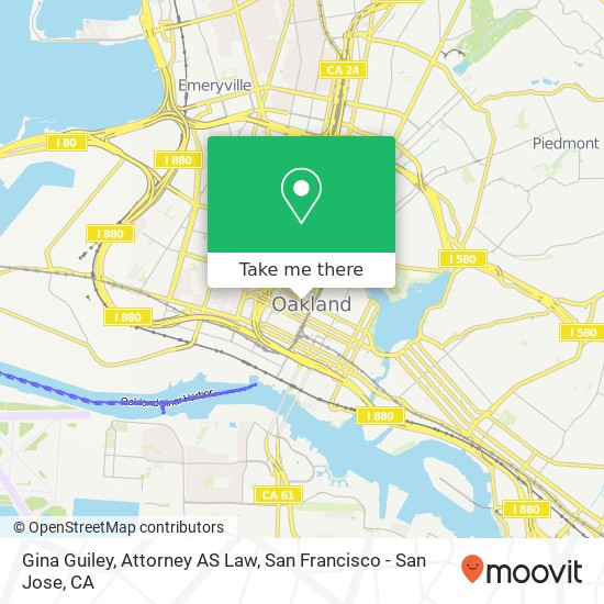 Mapa de Gina Guiley, Attorney AS Law