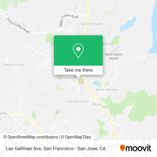 Mapa de Las Gallinas Ave