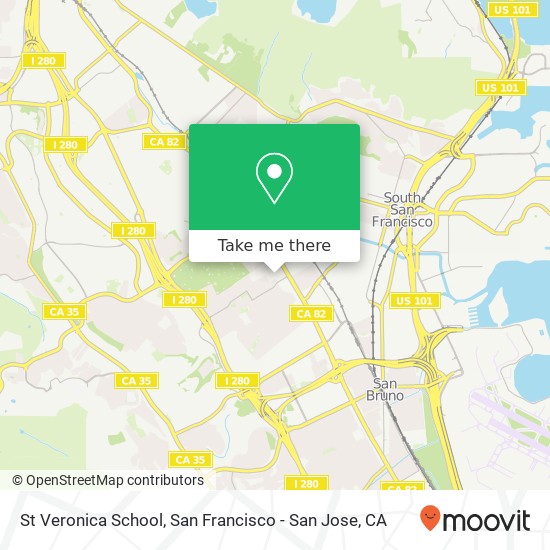 St Veronica School map