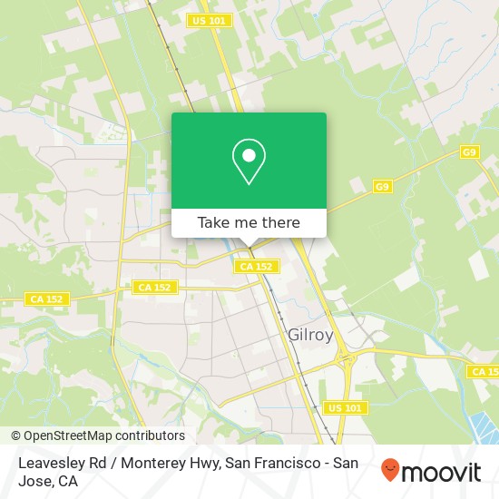 Leavesley Rd / Monterey Hwy map