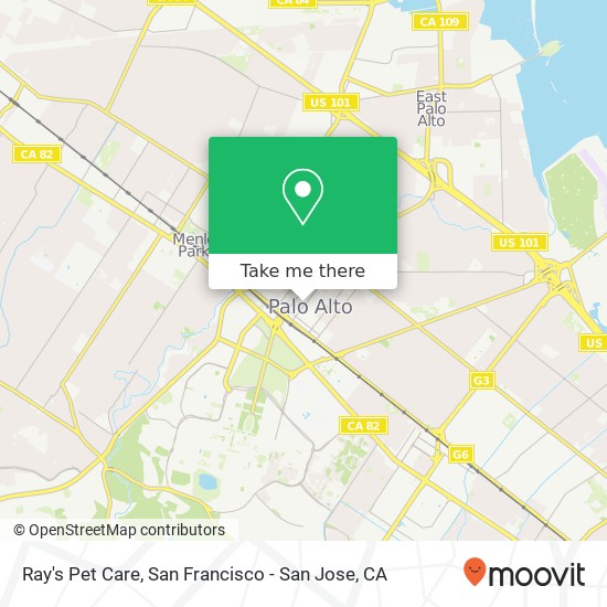 Ray's Pet Care map