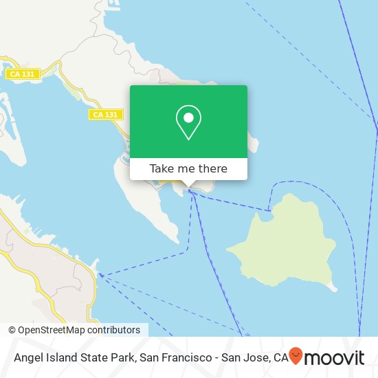 Mapa de Angel Island State Park