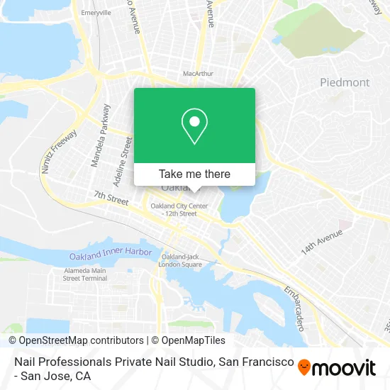 Mapa de Nail Professionals Private Nail Studio