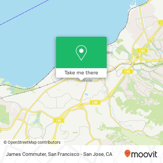 James Commuter map