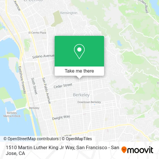 Mapa de 1510 Martin Luther King Jr Way