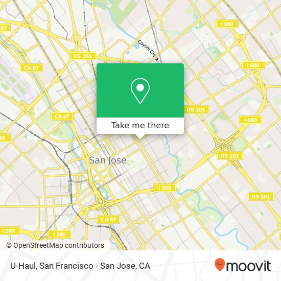 U-Haul map