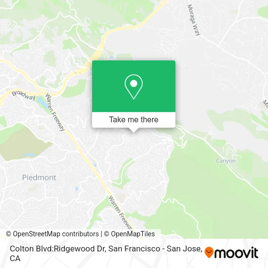 Mapa de Colton Blvd:Ridgewood Dr