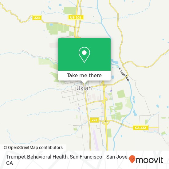 Mapa de Trumpet Behavioral Health