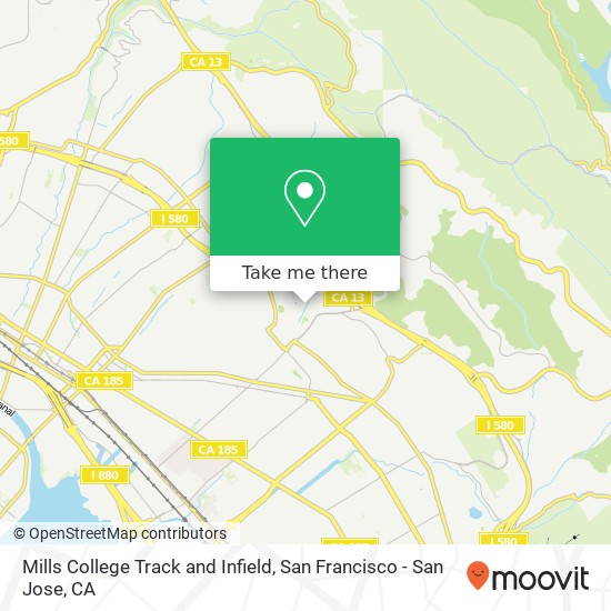 Mapa de Mills College Track and Infield