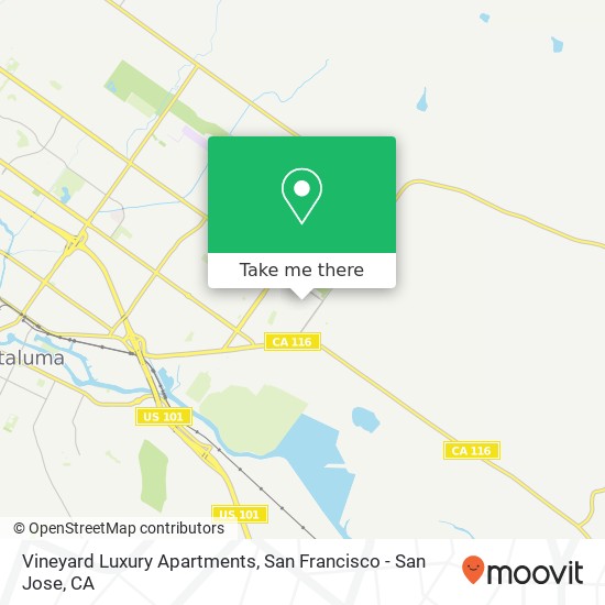 Vineyard Luxury Apartments map