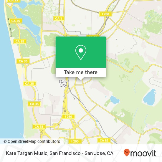 Mapa de Kate Targan Music