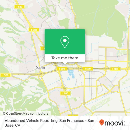 Abandoned Vehicle Reporting map