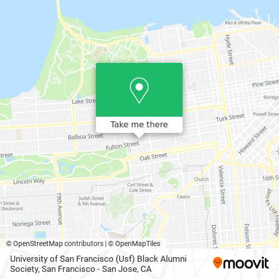 University of San Francisco (Usf) Black Alumni Society map