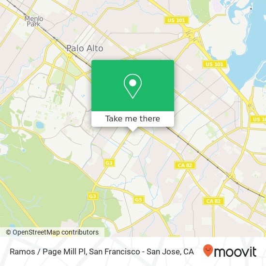 Ramos / Page Mill Pl map