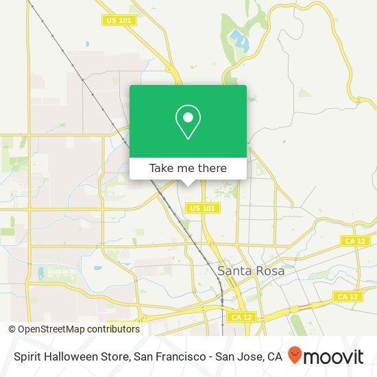 Mapa de Spirit Halloween Store