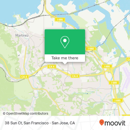 Mapa de 38 Sun Ct