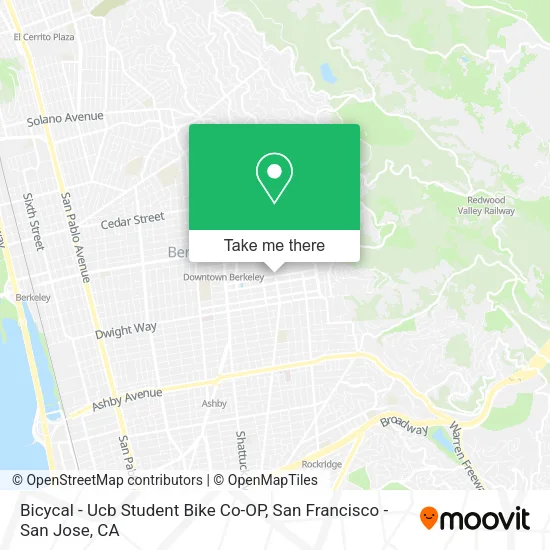Mapa de Bicycal - Ucb Student Bike Co-OP