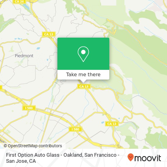 First Option Auto Glass - Oakland map