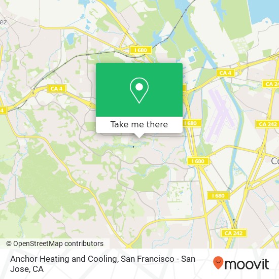 Anchor Heating and Cooling map