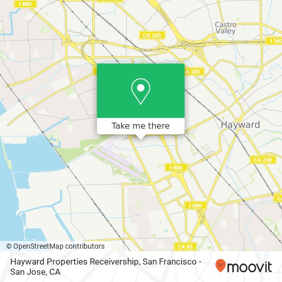 Hayward Properties Receivership map