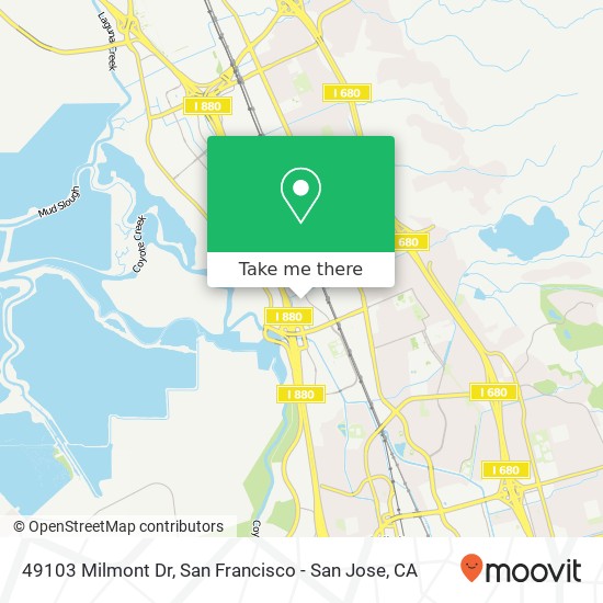Mapa de 49103 Milmont Dr