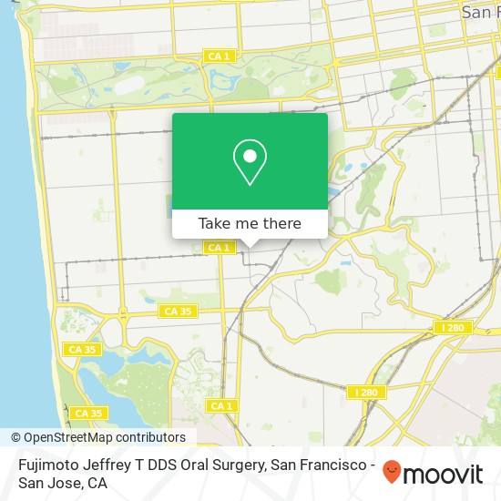 Mapa de Fujimoto Jeffrey T DDS Oral Surgery