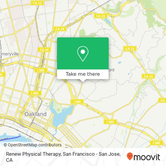 Mapa de Renew Physical Therapy