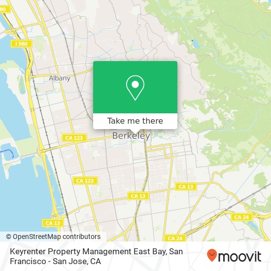 Keyrenter Property Management East Bay map