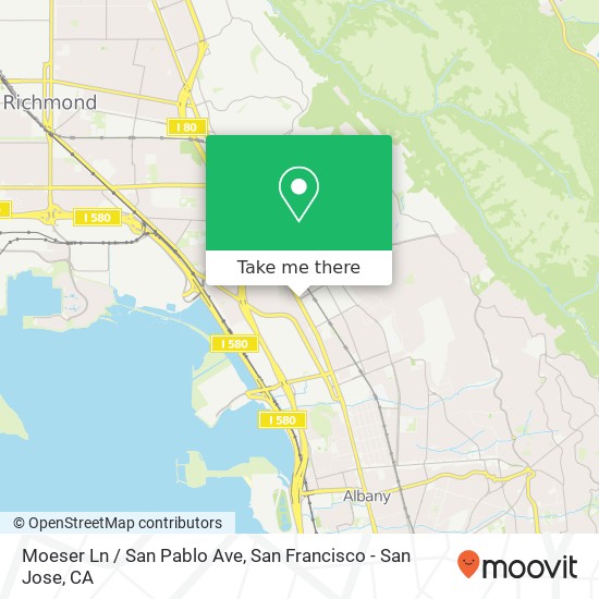 Mapa de Moeser Ln / San Pablo Ave