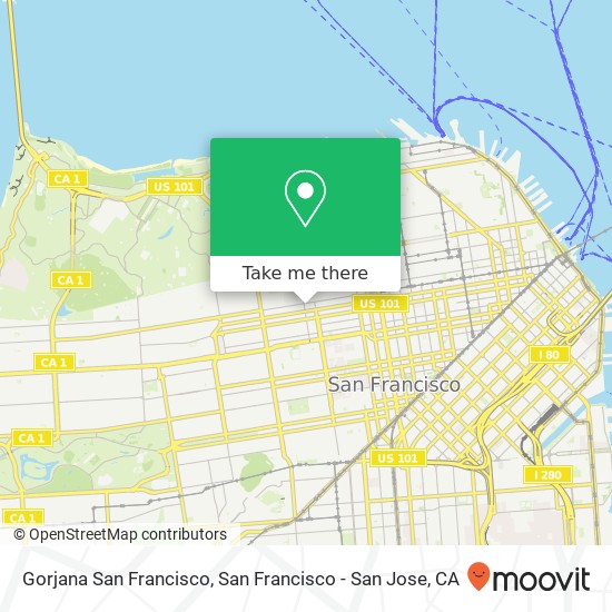 Gorjana San Francisco map