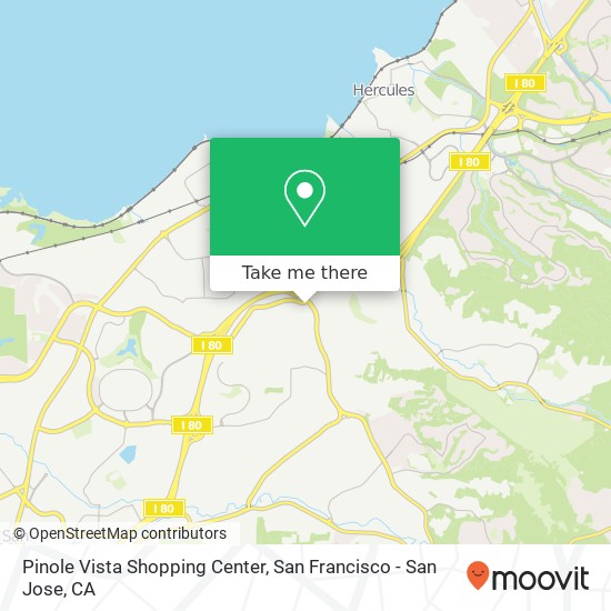 Mapa de Pinole Vista Shopping Center