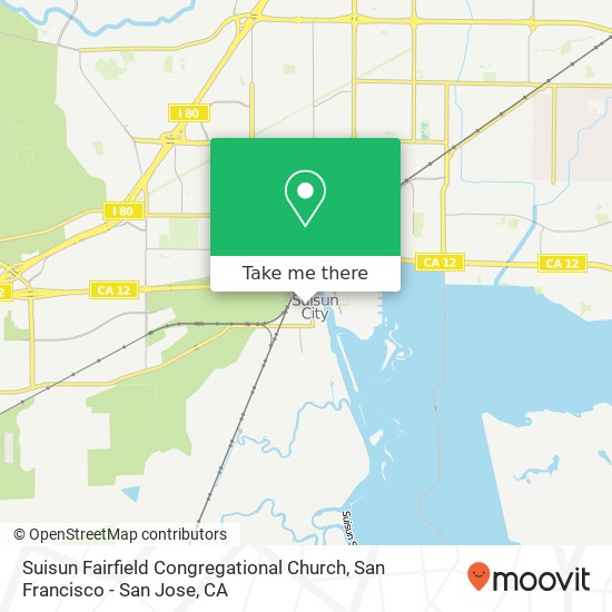 Suisun Fairfield Congregational Church map