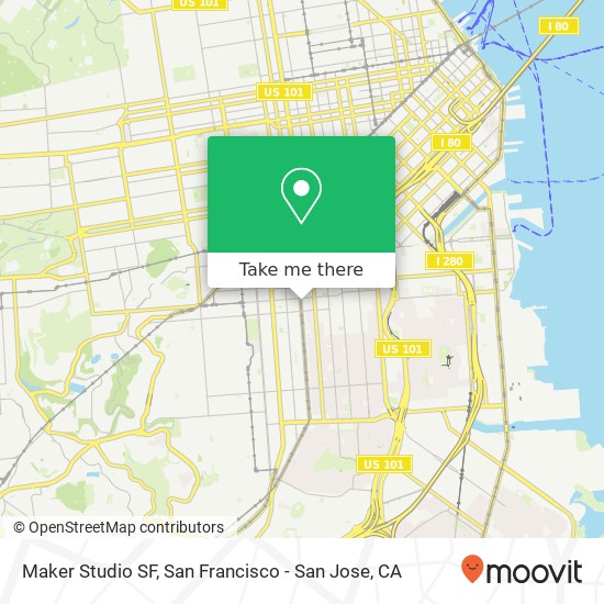 Mapa de Maker Studio SF