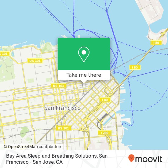 Bay Area Sleep and Breathing Solutions map