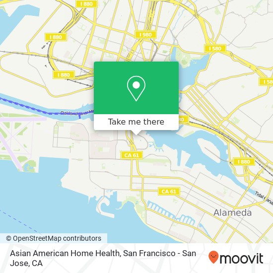 Asian American Home Health map