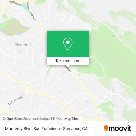 Mapa de Monterey Blvd