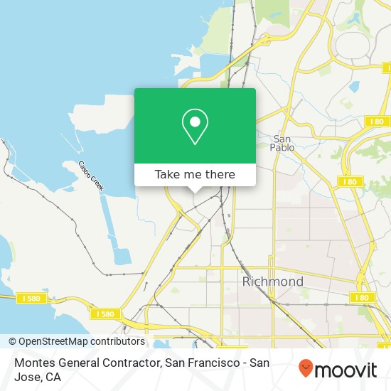 Montes General Contractor map