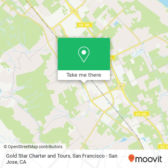 Gold Star Charter and Tours map